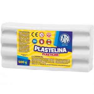Plastelina Astra, 0.5 kg, biała